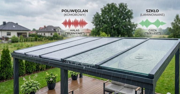 Szklane zadaszenie tarasu z widokiem na wodę w Drzewicy: Sprawdzone sposoby na czyszczenie